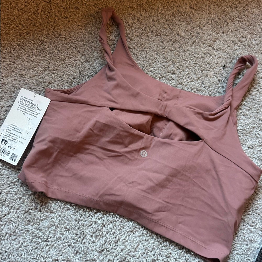 lululemon athletica rose mauve sports bra